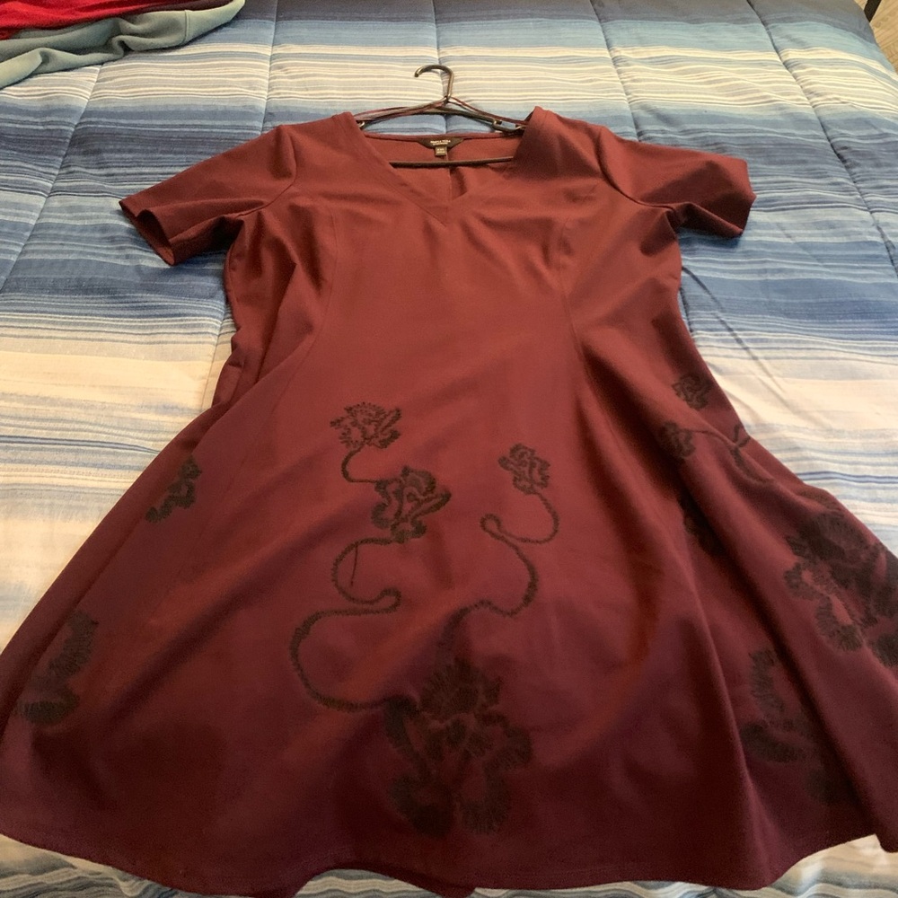 Simply Vera Vera Wang Red A-line Mini Dress